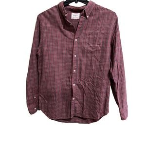 Field And Stream Flannel Shirt Men's Large Red Plaid Long Sleeve Button …